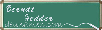 Berndt Hedder Visitenkarte
